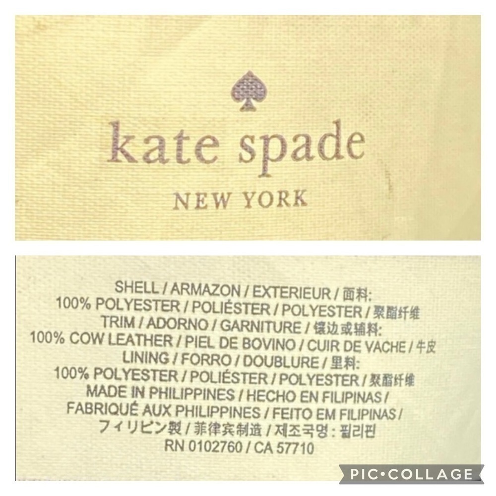 Kate Spade Black & White Striped Backpack - Picture 11 of 16